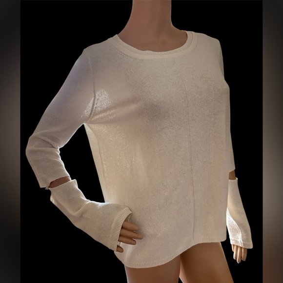 Charli Ellin Cashmere Lambswool Blend Sweater Elegant Quiet Luxury Women Sz XS - Picture 8 of 13